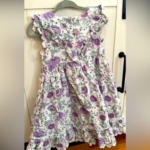 Tahari Spring Floral Purple Dress 3T